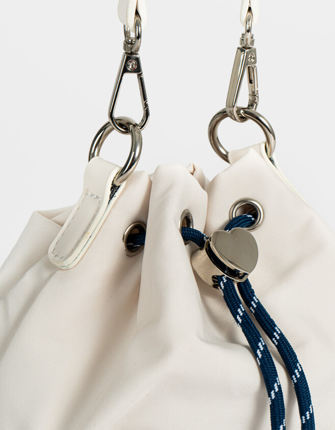 Saca Cartera Mini Saca Deportiva - Blanco Crudo