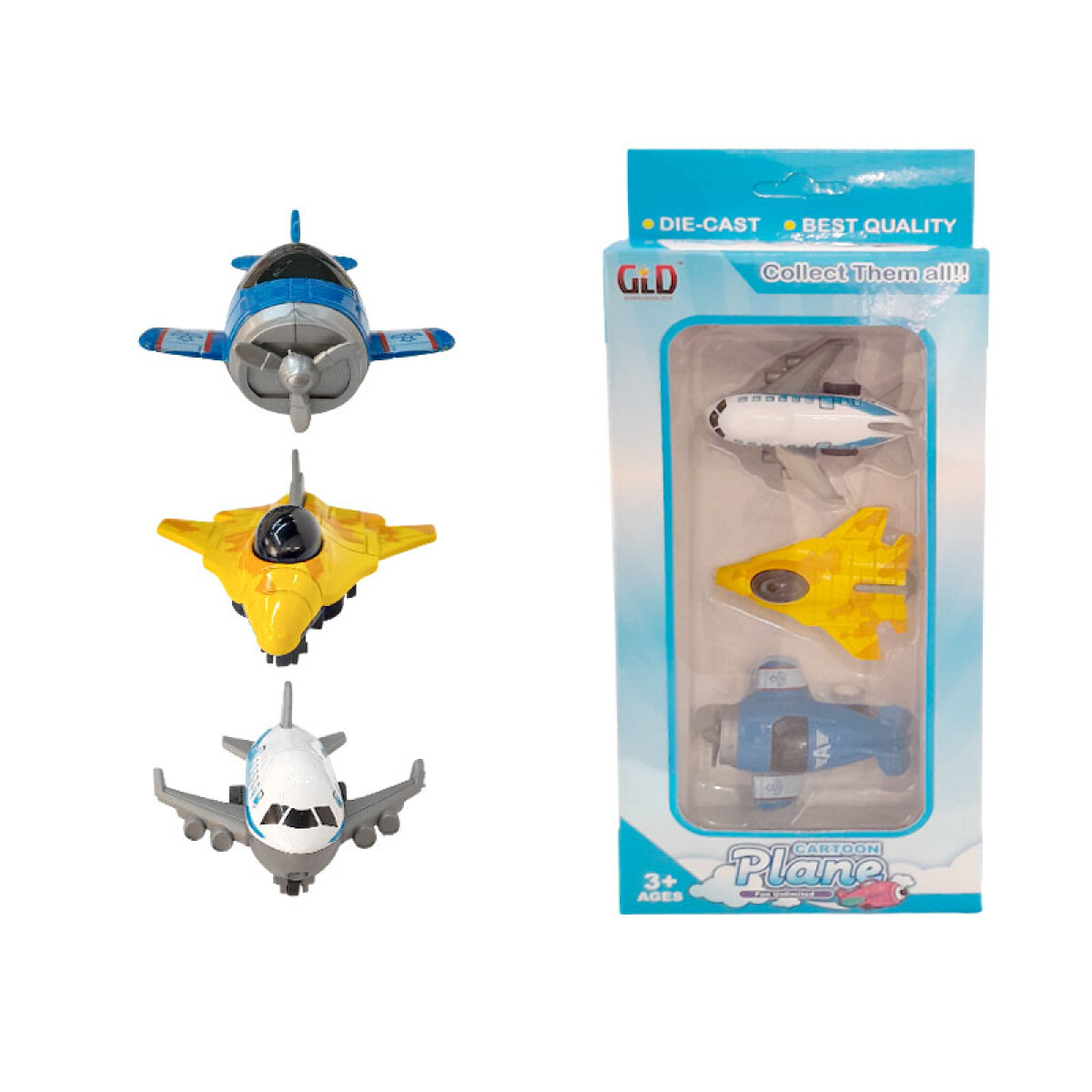 OUTLET Aviones fricción 3 pcs - Outlet Aviones Fricción 3 Pcs 