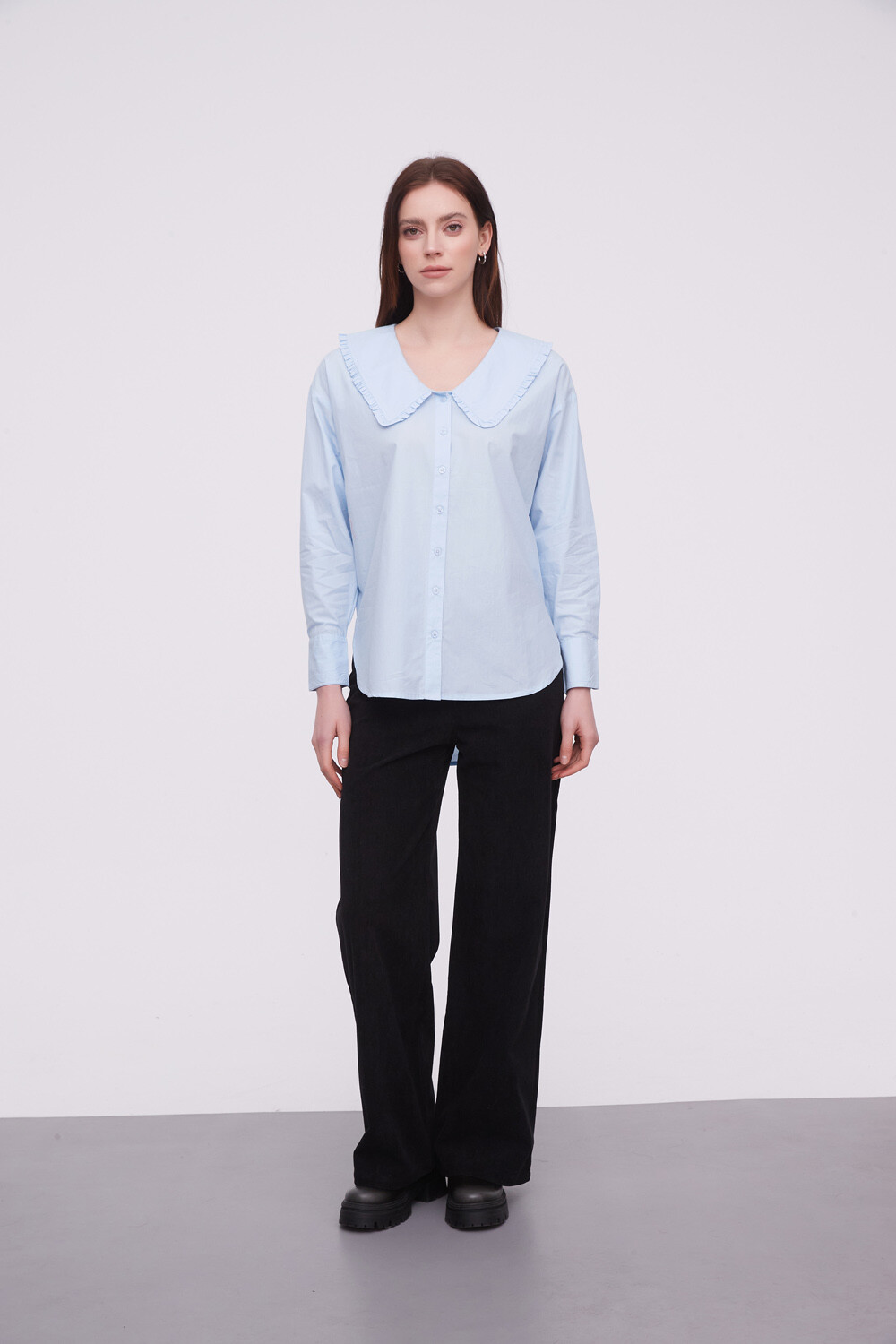 Camisa Lalou Celeste Claro