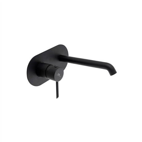 GRIFERIA LAVATORIO DE PARED NEGRO MATE LINEA ROUND NEGRO