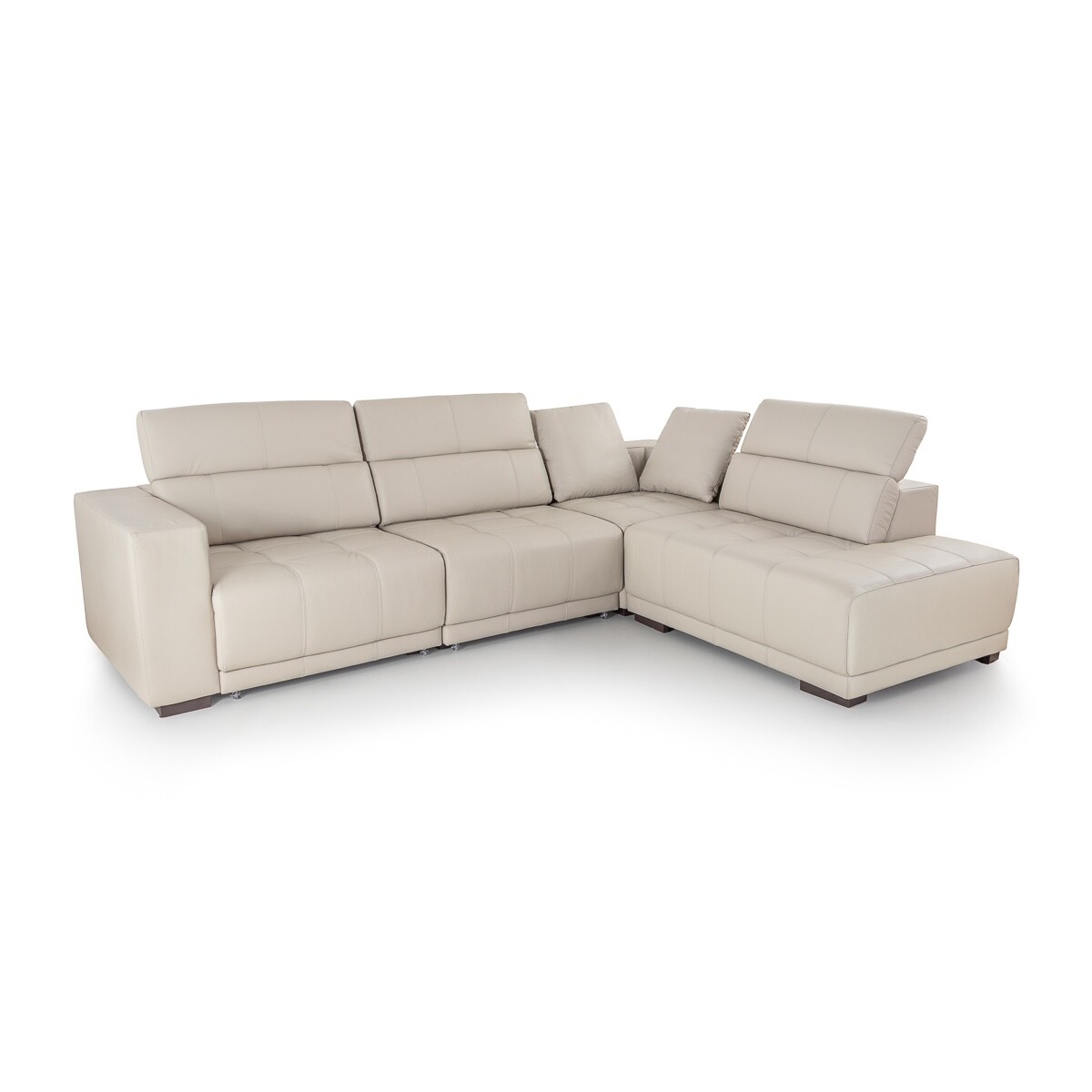 Rinconera Seúl (Retráctil) - Cuero Básico - Chaise derecho - Arena - (Preventa) 