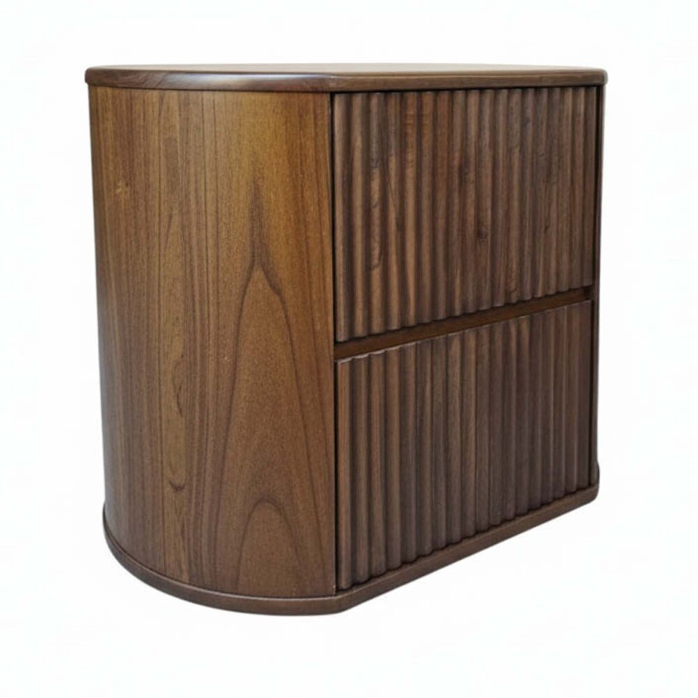 MESA DE LUZ 2 CAJONES MADERA MARRON SOUTHPORT