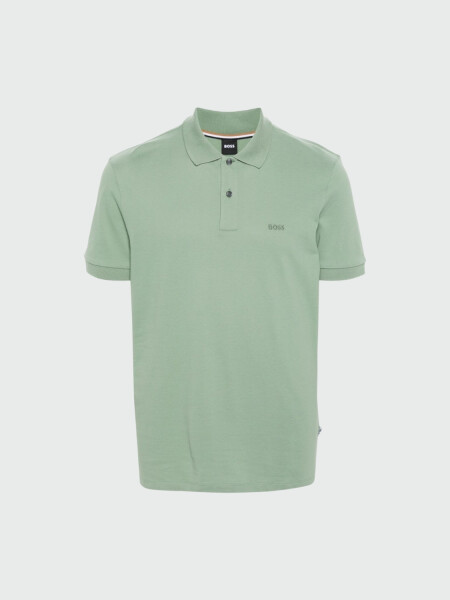 BOSS Polo de Algodón Piqué con Logo Bordado 0