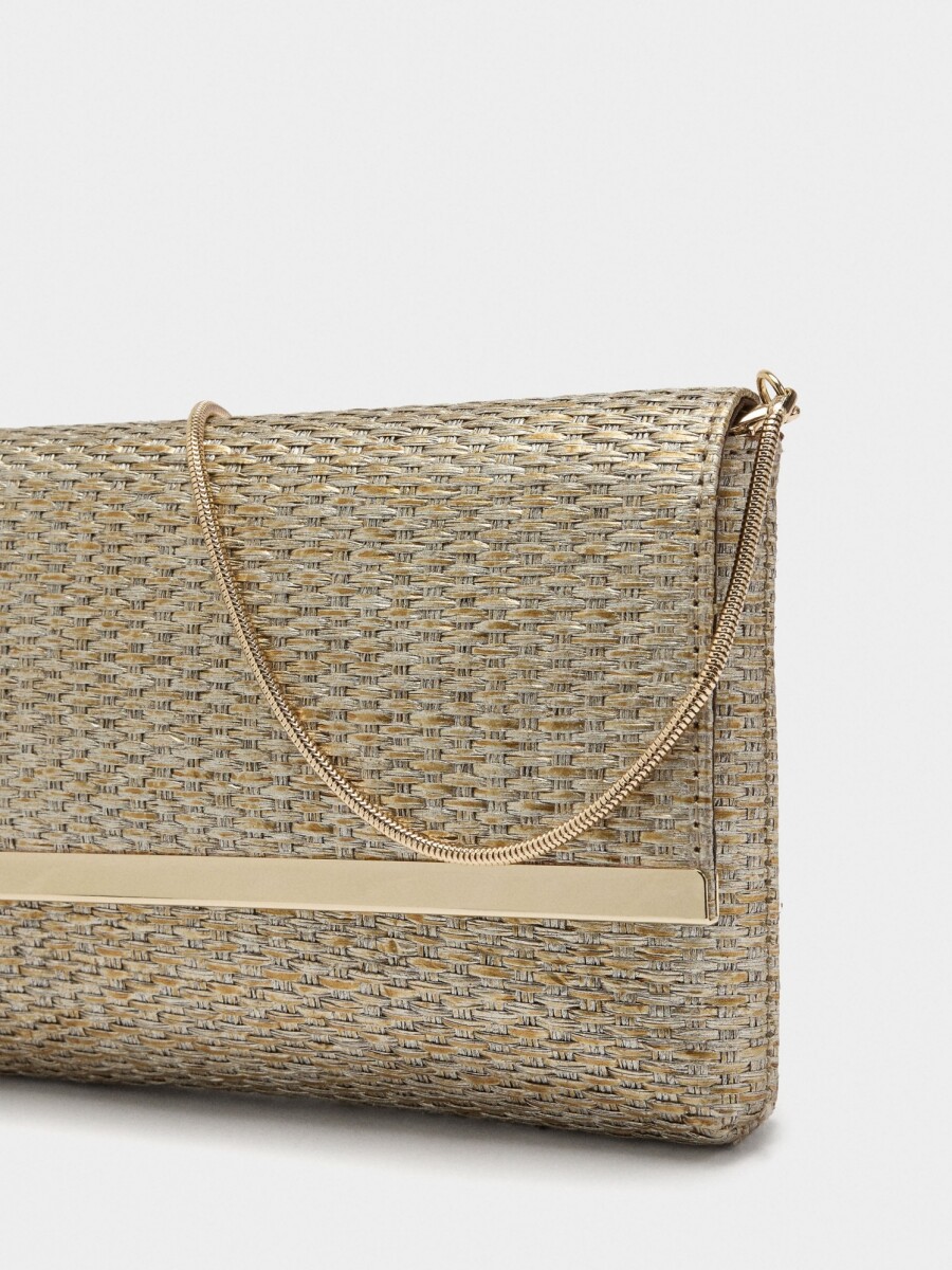 Bolso De Fiesta Tipo Sobre dorado