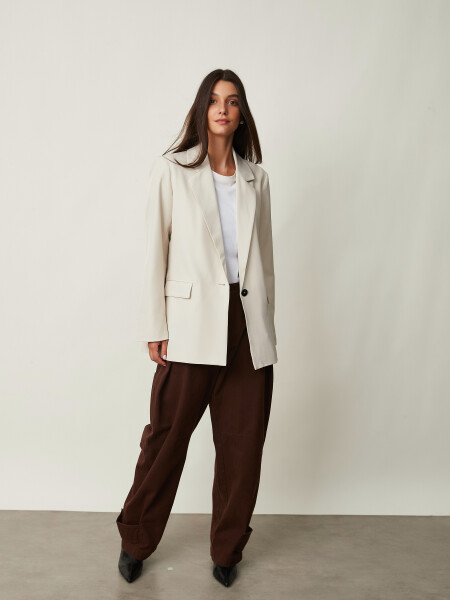 BLAZER GELDA BEIGE CLARO