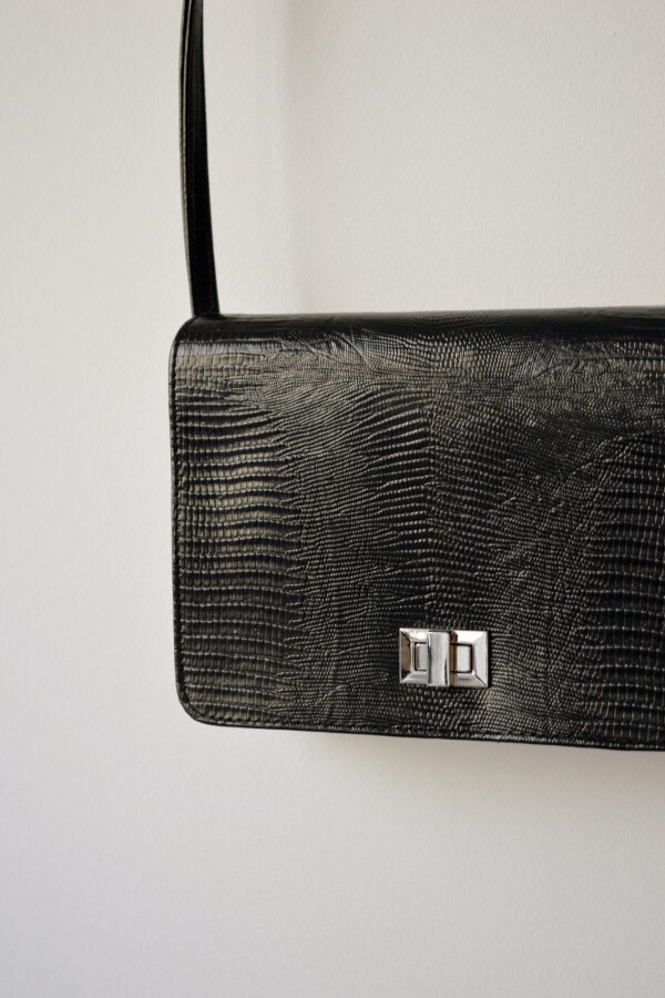 Cartera Gala Iguana Negro