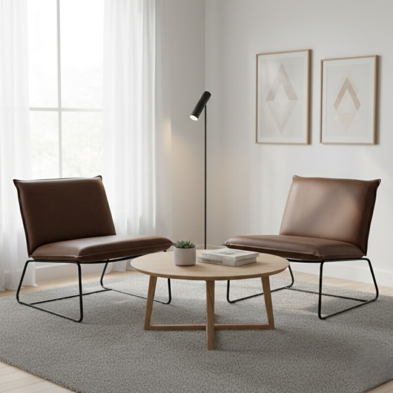 SILLON FIRENZE MARRON SIMIL OSCURO - 402253 (CD) Unica