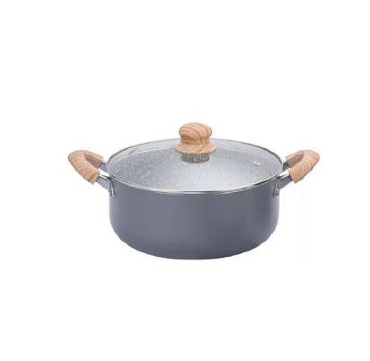CACEROLA DE ALUMINIO C/ANTIADHERENTE GRANITO DE 24CM 