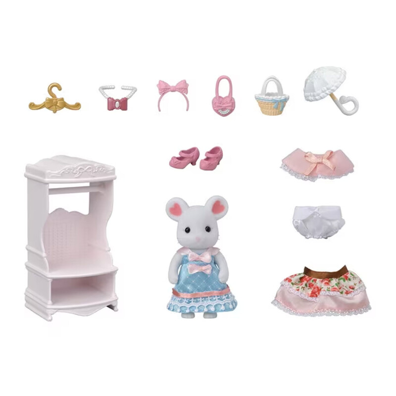 Conjunto de juego de moda Colección Sugar Sweet Sylvanian Families Conjunto de juego de moda Colección Sugar Sweet Sylvanian Families