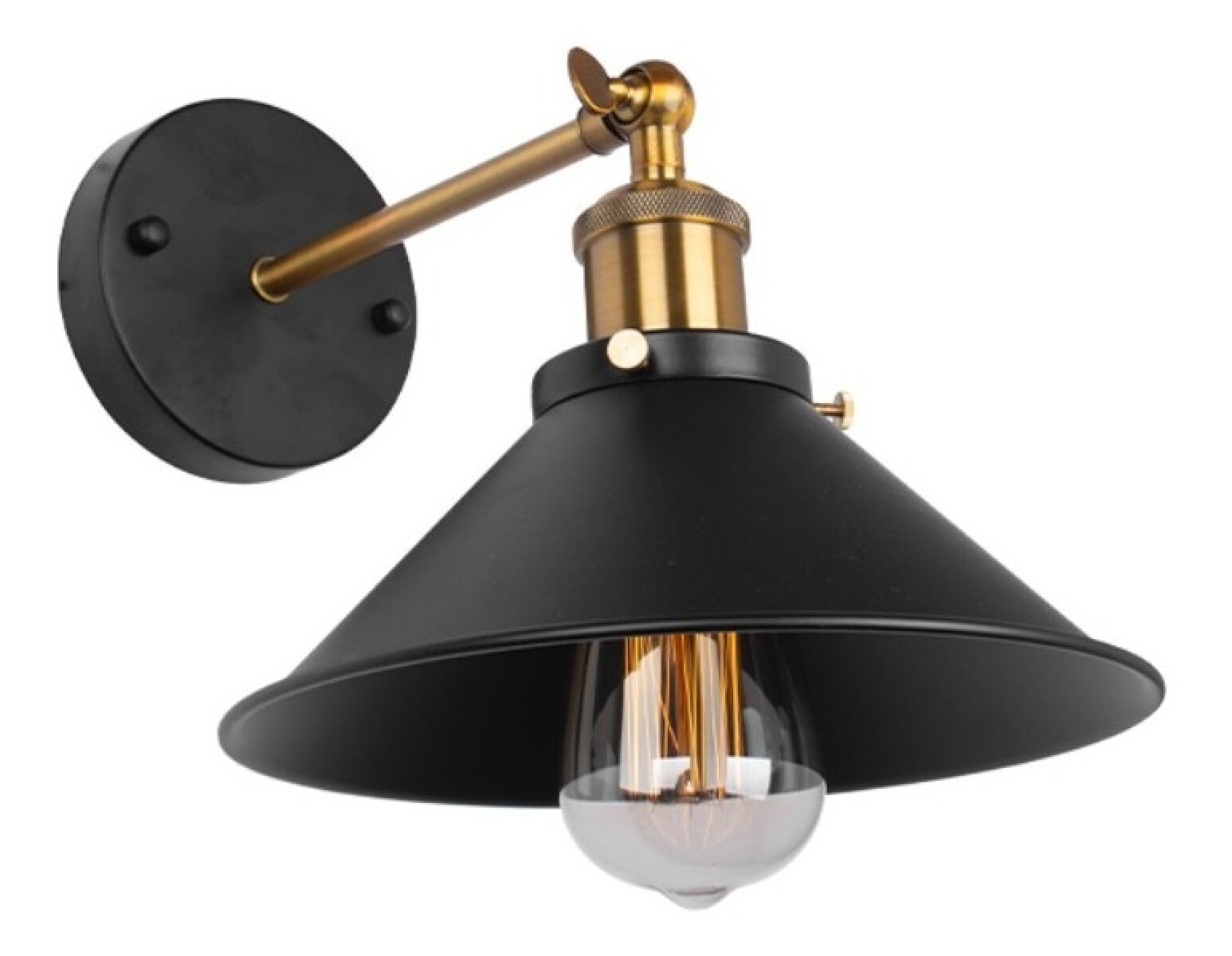 Aplique Vintage Industrial Vintage Spot - Negro 