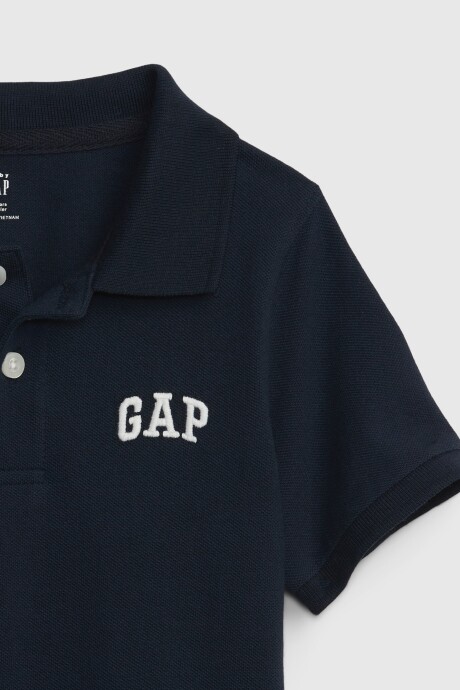 Remera Polo Pique Toddler Niño Blue Galaxy