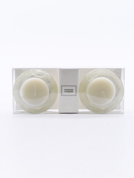 VELAS MENTA SET X 2 BLANCO