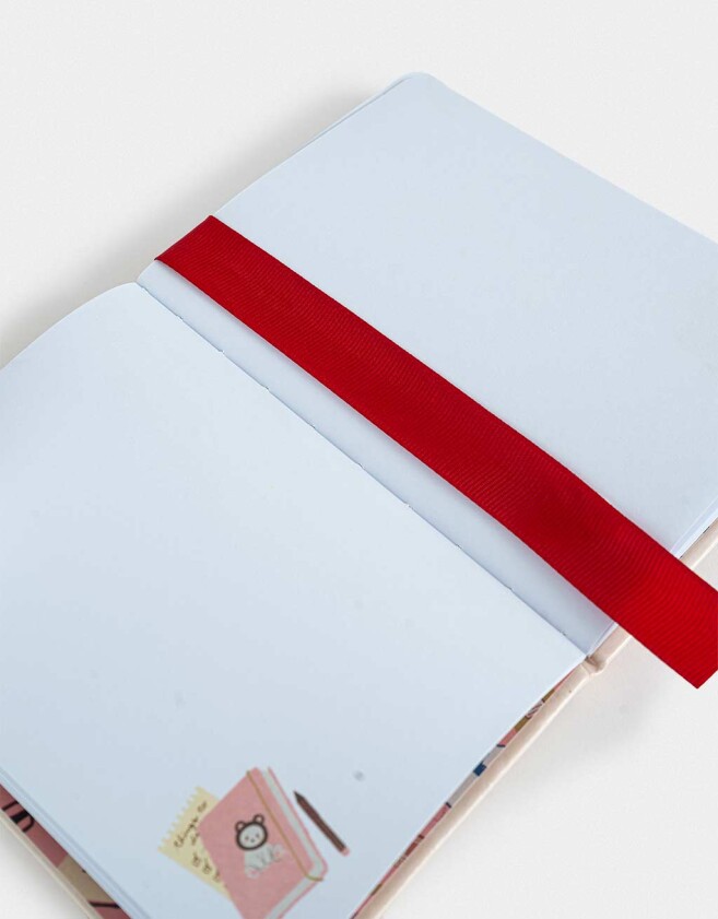 Anotadores Cuadernos y Memos Cuaderno A6 De Pu Estampado - Blanco Crudo