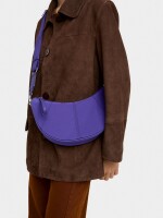 Bolso Bandolera De Nylon violeta
