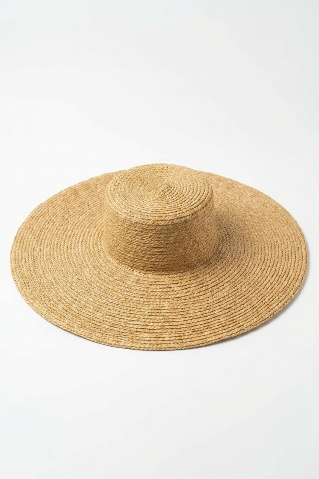 Sombrero rafia tostado