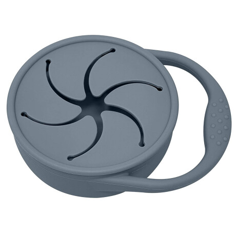 Porta snacks de silicona con tapa Celeste Sc