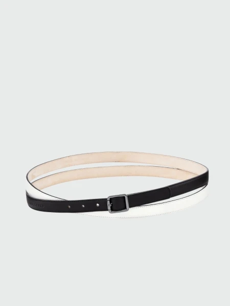 Longchamp -Cinturón fino de cuero Combinado