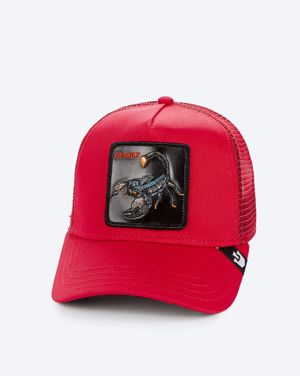 Gorra Goorin Bros Trucker Baseball - The Deadly Scorpion Rojo