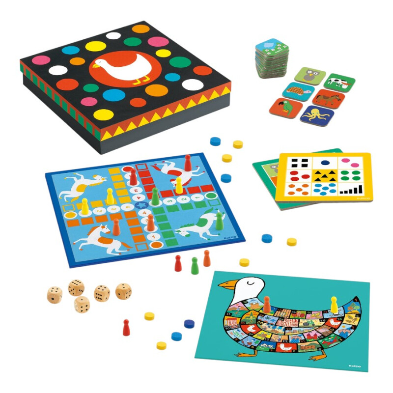 Caja 12 Juegos Clásicos Djeco Caja 12 Juegos Clásicos Djeco