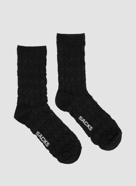 Medias diseño relieve extra Negro