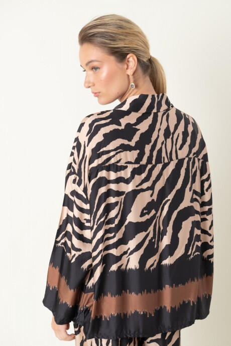 CAMISA OJO DE TIGRE Negro