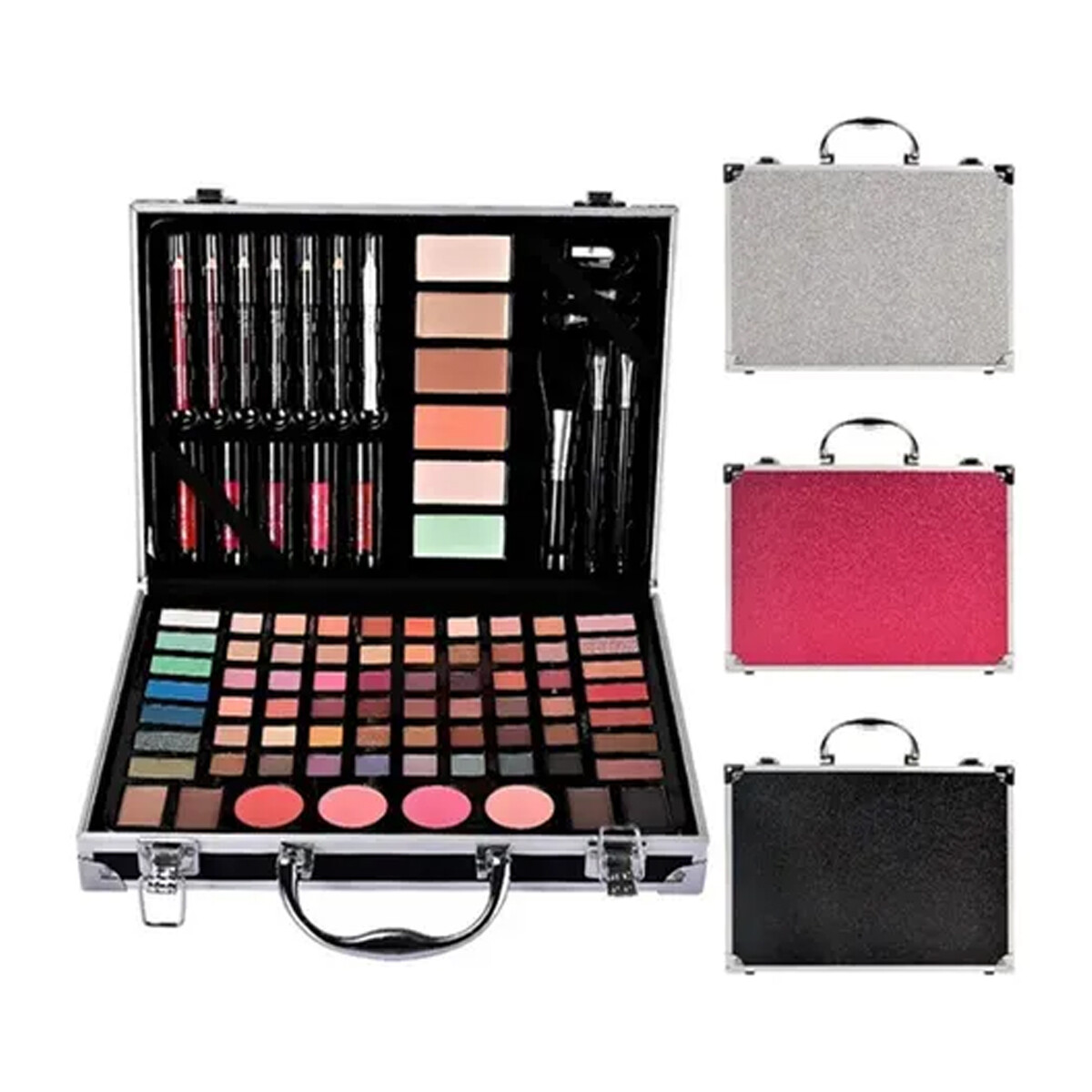 Valija de Maquillaje 94 Piezas - Plateado 