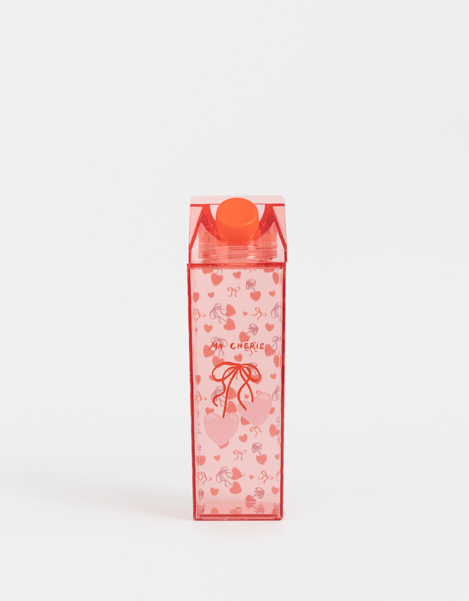 Botella De Plastico En Forma De Cajita De Jugo 