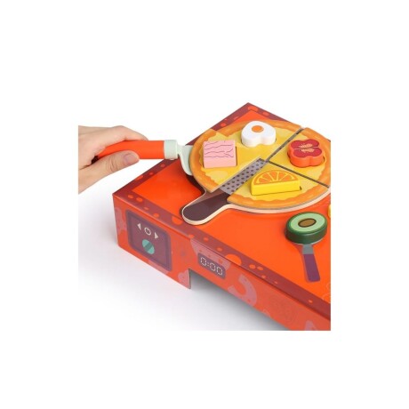 Juego Top Bright Pizza de Madera con Toppings y Horno 001