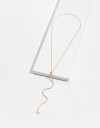 Collares Largos Metal Collar Largo En Metal - Dorado