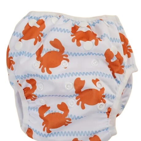 Pañal Malla Para Piscina Reutilizable Ecológico Cangrejo olas