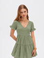 Vestido Kaleu Menta Oscuro