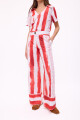 PANTALON COCO PRINT Rayas Rojo