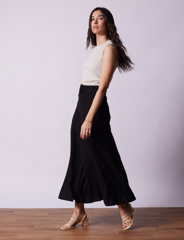 Falda Lino NEGRO
