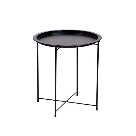 Mesa auxiliar con bandeja RENO Negra