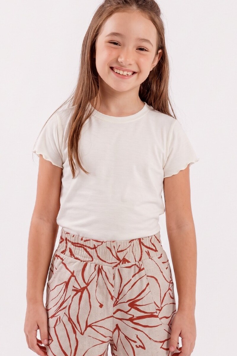 Conjunto de Pijama Infantil. Estampa Terracota