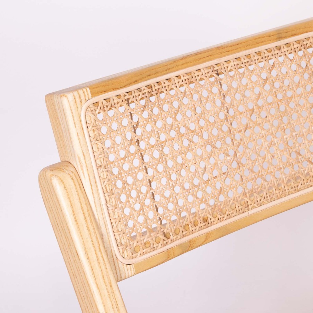 SILLA DE COMEDOR RATTAN-Y-MADERA NATURAL-BEIGE TIANA