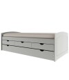 Cama Marinera 1 Plaza Con Cajones Ulli Gris