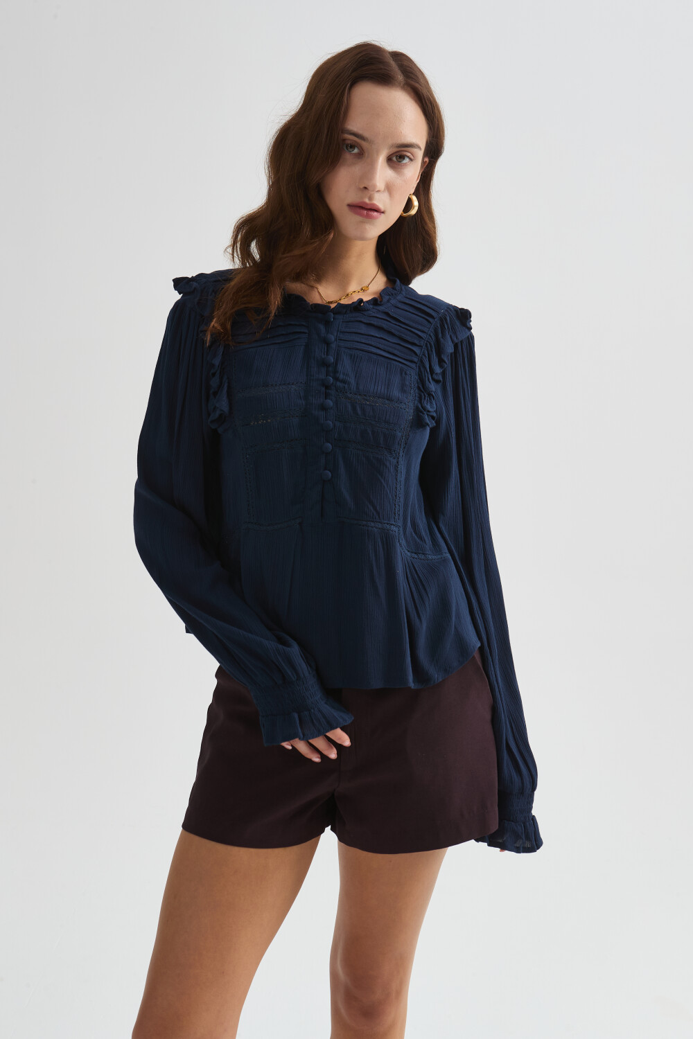 Blusa Narun Azul Marino