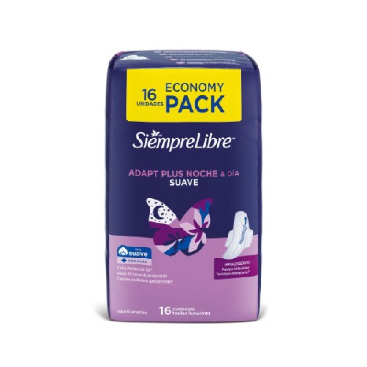 Siempre libre toallas Noche y Día - x16 
