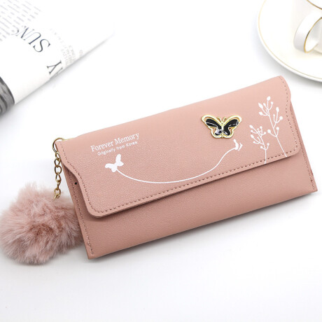 Monedero De Mariposa Rosa Claro