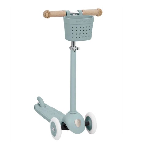 BW-ECO-SCOOTER-CC Monopatín Eco De Tres Ruedas +3 Banwood C/canasto - Clay