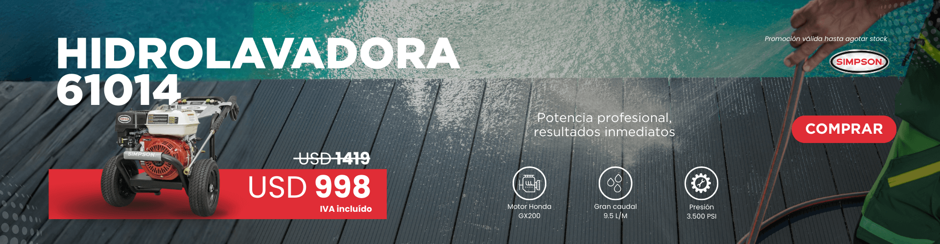 Hidrolavadora Simpson