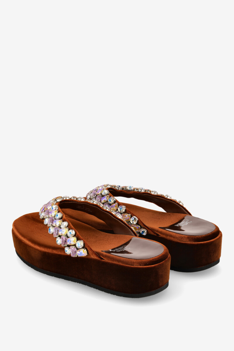 Sandalia AMERY Marron