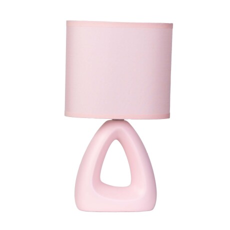 LAMPARA DE MESA CERAMICA ROSA AT24072
