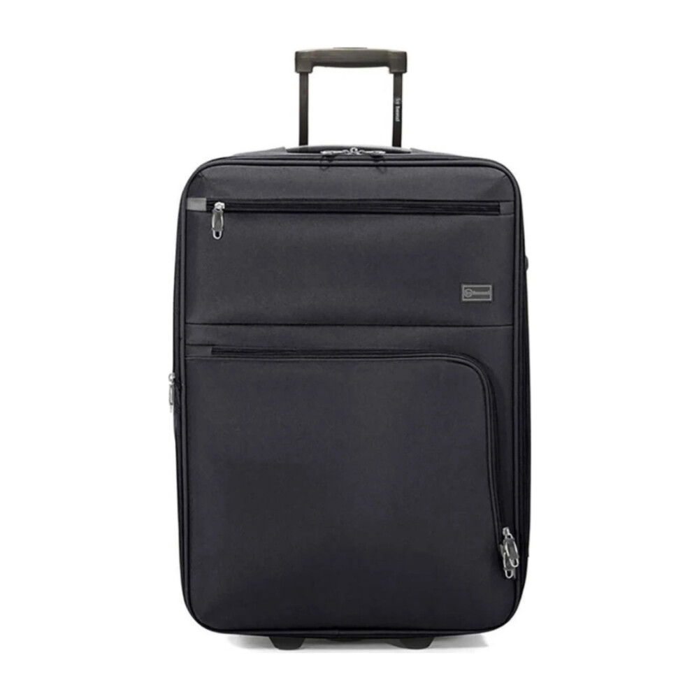 Valija Benzi 2 Ruedas Negro/Gris M Extensible TROLLEY POLIESTER 2 RUEDAS NEGRO/GRIS M EXT BZ5383N/G