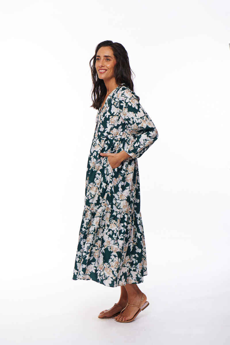 VESTIDO MELANIA ESTAMPADO VERDE