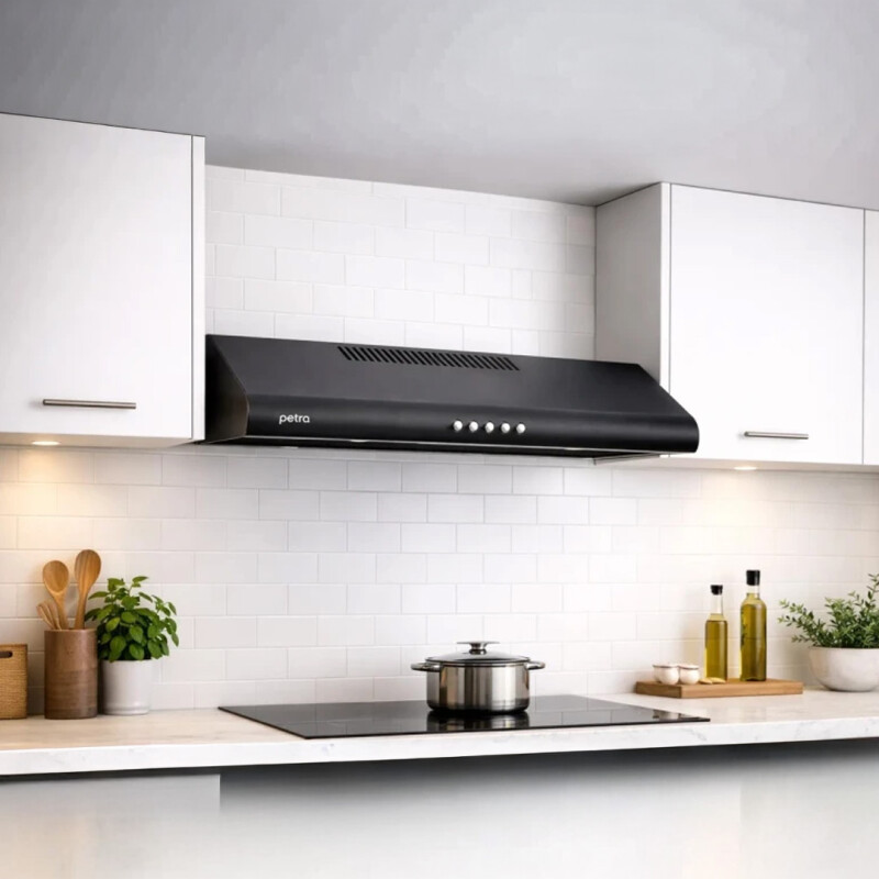 Purificador Extractor De Cocina Petra 60cm Filtro De Carbón Negro Purificador Extractor De Cocina Petra 60cm Filtro De Carbón Negro