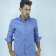 CAMISA HALOGEN BELFAST AZUL