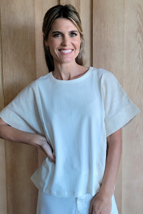 Remera Clavel Beige Melange