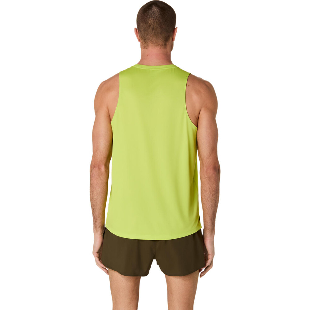 Bividi Running Silver Singlet Hombre Neon Lime